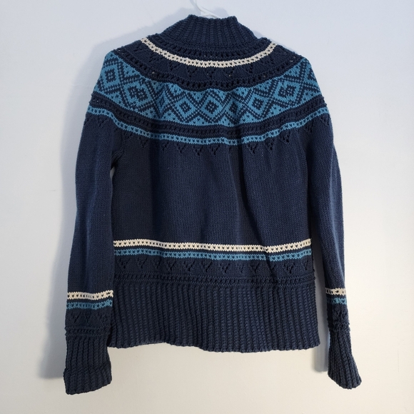 L.L. Bean Blue Cardigan Sweater - Picture 4 of 9